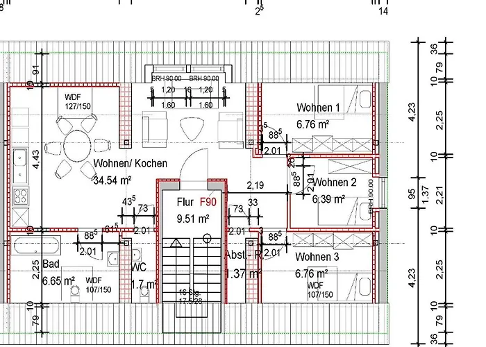 Vip A 64qm 4 Zi Dg Klimatisiert Großes Bad U Küche Max 4 Gäste Inklusive Schlafsofa * Vierraden